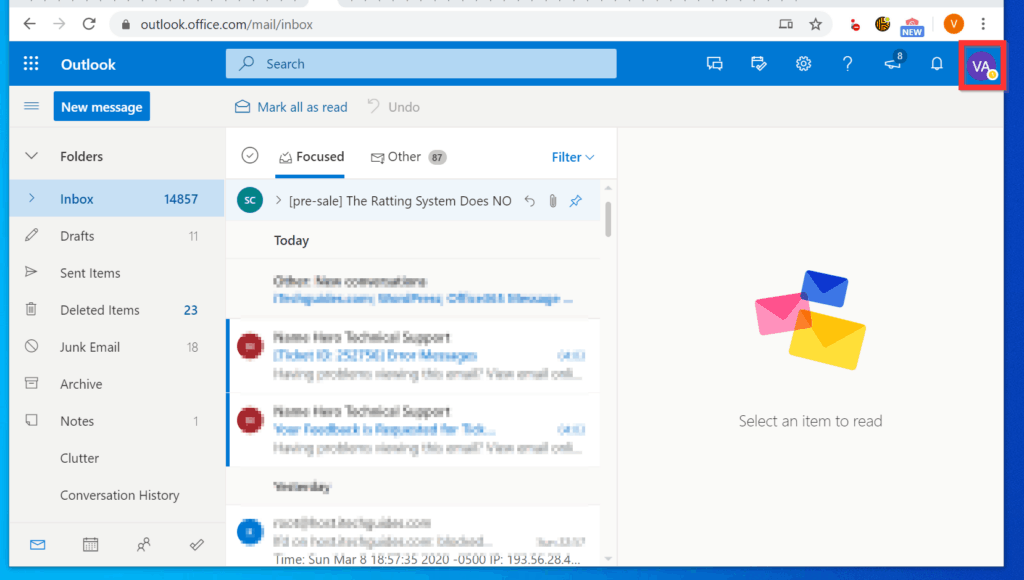 how to delete outlook account outlook app